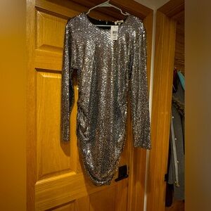 La’agence long Sleeve Cocktail mini Dress